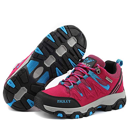 BOTEMAN Zapatillas de Senderismo para Mujer Zapatillas de Trekking para Hombre Botas de Montaña Transpirable Antideslizante Al Aire Libre Zapatillas de Deporte Unisex Calzado de Trekking