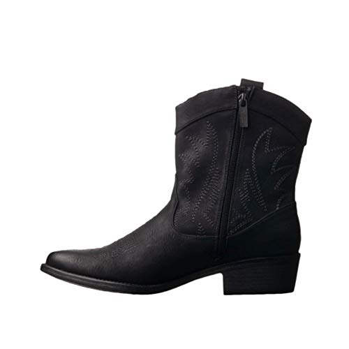 Botín Cowboy Mustang 58027 Vintage Negro - Mustang