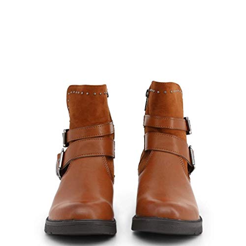 BOTÍN DE Mujer XTI Plano con Cierre DE Hebilla Motorista - para: Mujer Color: Camel Talla: 38