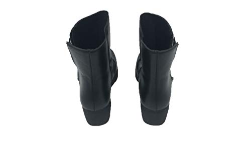 Botin de Piel/Aback/Mujer/Botas/Material Empeine: Piel/Suela de Goma/Cierre de Cremallera/Plataforma 5cm/Color Negro/Talla 35