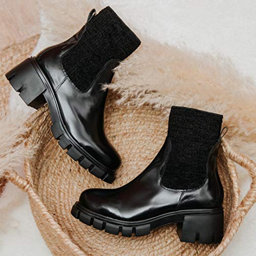 Botín Piel Negro Sons - 41