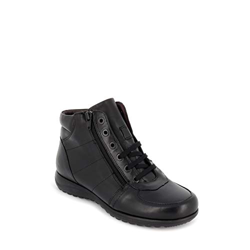 Botin Plano Cordones Piel Mujer para: Mujer Color: Negro Talla: 41