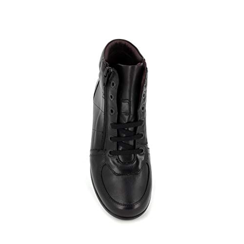 Botin Plano Cordones Piel Mujer para: Mujer Color: Negro Talla: 41