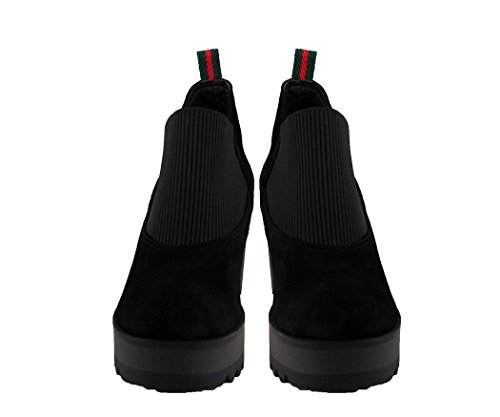 Botin Plataforma Piel Serraje. Chic & Fashion