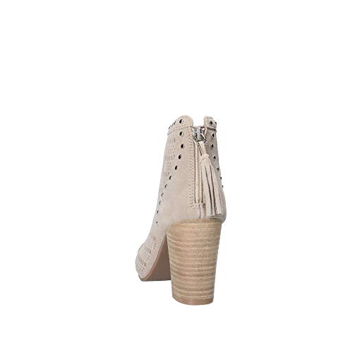 Botin Tacon Verano Serraje Taupe Mujer Carmela XTI 66679 (40 EU)