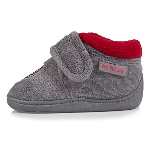 Botines de casa de velcro con diseño de mecan