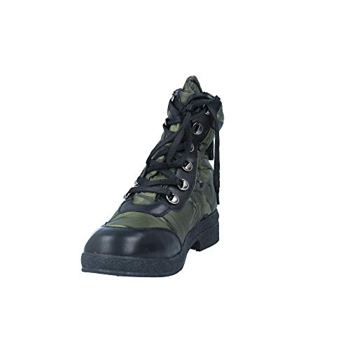 Botines de Mujer de Weekend by Pedro Miralles de Tejido con Cordones - Estampado Verde, 36