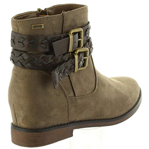 Botines de Mujer MTNG 50219 C6799 Taupe Talla 36