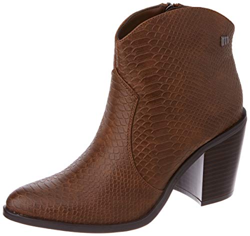 Botines de tacón Mustang Lambra 50187 Cuero - Talla: 39 genero: Mujer