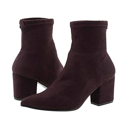 Botines Lycra Elástica Punta Fina para Mujer Talla: 37 Color: Burdeos