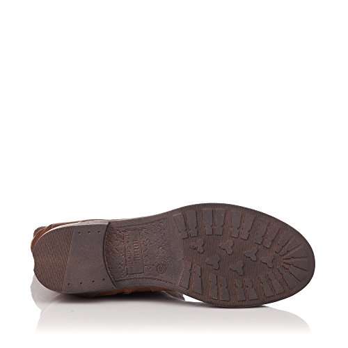 Botines Planos Mustang 55535 - Cuero