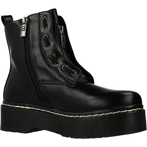 Botines Planos Mustang 58267 Negros
