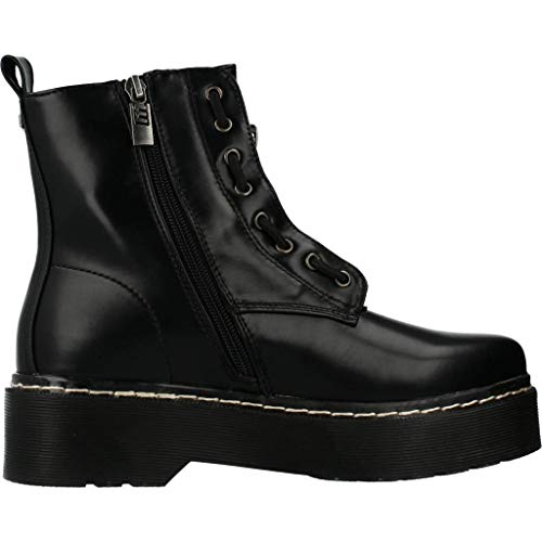 Botines Planos Mustang 58267 Negros