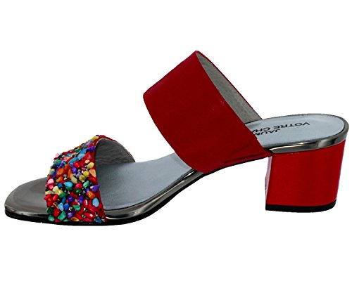 Brenda Zaro, F2699 Suede/Napa/irror, para mujer, color rojo bicomponente, Rojo (rojo), 39 EU