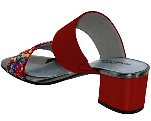 Brenda Zaro, F2699 Suede/Napa/irror, para mujer, color rojo bicomponente, Rojo (rojo), 39 EU