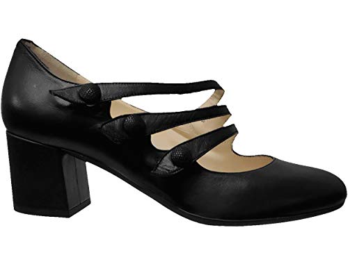 Brenda Zaro F3505 Napa - Zapatos de Mujer de Color Negro Liso, Negro (Negro (Negro)), 40 EU