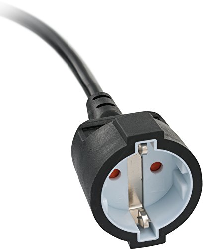 Brennenstuhl cable alargador de 3 m con enchufe plano (alargador eléctrico, enchufe plano, para interiores) negro