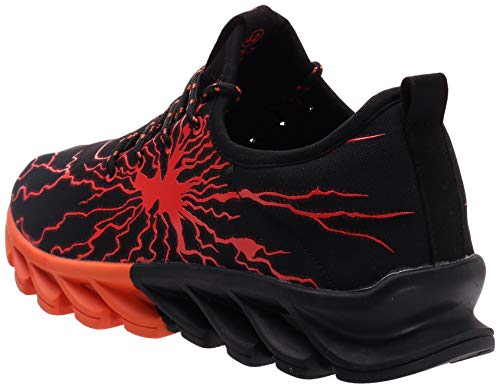 BRONAX Zapatos para Correr Hombre Zapatillas de Deportes Tenis Deportivas Running Calzado Trekking Sneakers Gimnasio Transpirables Casual Montaña Naranja 43