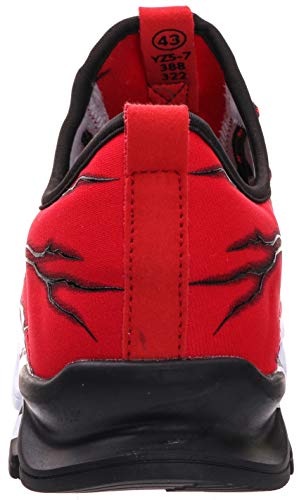 BRONAX Zapatos para Correr Hombre Zapatillas de Deportes Tenis Deportivas Running Calzado Trekking Sneakers Gimnasio Transpirables Casual Montaña Rojo 41