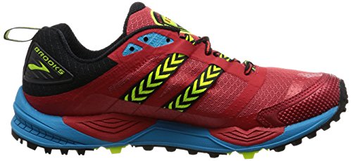 Brooks Cascadia 12, Zapatillas de Gimnasia Hombre, Rojo (High Risk Red/Black/Vivid Blue), 42.5 EU