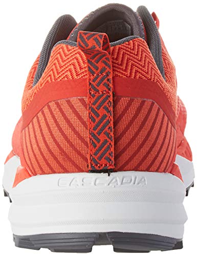 Brooks Cascadia 14, Zapatilla de Correr Hombre, Red Ebony Grey, 44.5 EU