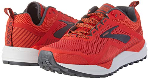 Brooks Cascadia 14, Zapatilla de Correr Hombre, Red Ebony Grey, 44.5 EU