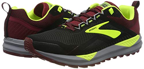 Brooks Cascadia 14, Zapatillas de Running Hombre, Negro (Black/Red/Nightlife 031), 42 EU