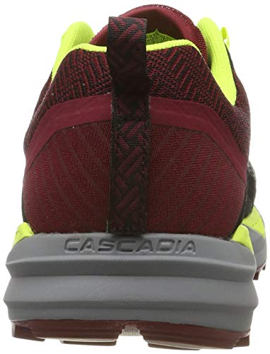 Brooks Cascadia 14, Zapatillas de Running Hombre, Negro (Black/Red/Nightlife 031), 43 EU