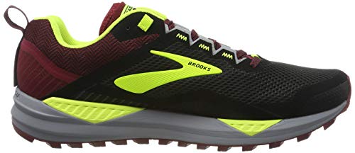 Brooks Cascadia 14, Zapatillas de Running Hombre, Negro (Black/Red/Nightlife 031), 43 EU