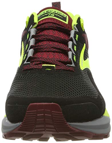 Brooks Cascadia 14, Zapatillas de Running Hombre, Negro (Black/Red/Nightlife 031), 43 EU