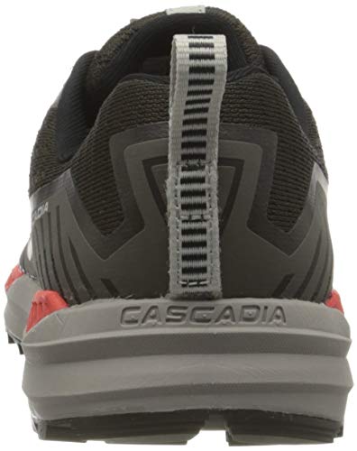 Brooks Cascadia 15, Zapatillas para Correr Hombre, Black/Raven/Cherry Tomato, 45.5 EU
