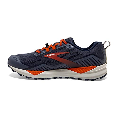 Brooks Cascadia 15, Zapatillas para Correr Hombre, Navy/Orange/Pelican, 43 EU