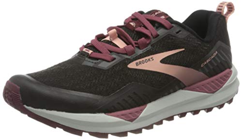 Brooks Cascadia 15, Zapatillas para Correr Mujer, Black/Ebony/Coral Cloud, 37.5 EU