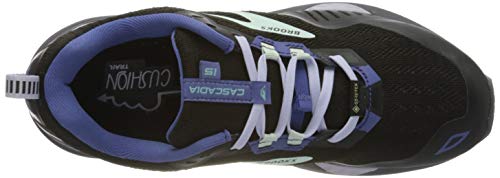 Brooks Cascadia GTX 15, Zapatillas para Correr Mujer, Black Marlin Blue, 37.5 EU