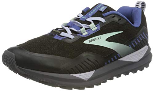 Brooks Cascadia GTX 15, Zapatillas para Correr Mujer, Black Marlin Blue, 37.5 EU