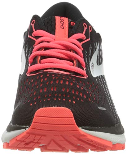 Brooks Ghost 13, Zapatillas para Correr Mujer, Black Ebony Coral, 40 EU