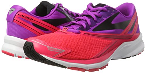 Brooks Launch 4, Zapatillas de Entrenamiento para Mujer, Multicolor (Purplecactusflower/divapink/bl), 40.5 EU