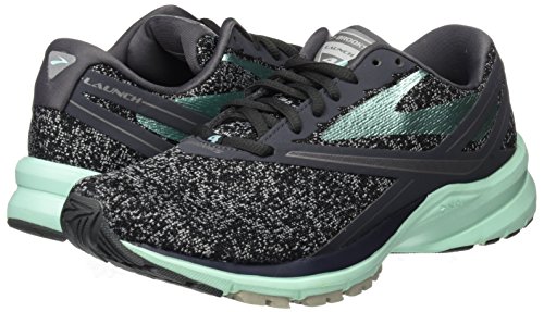 Brooks Launch 4, Zapatillas de Gimnasia Mujer, Gris (Anthracite/Beach Glass/Silver), 38 EU