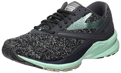 Brooks Launch 4, Zapatillas de Gimnasia Mujer, Gris (Anthracite/Beach Glass/Silver), 42.5 EU