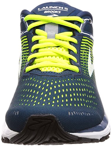Brooks Launch 5, Zapatillas de Running Hombre, Multicolor (Blue/Nightlife/White 430), 44.5 EU