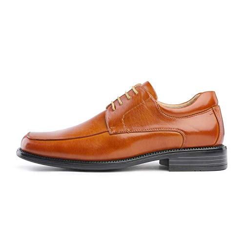 Bruno Marc Goldman-01 Zapatos de Cordones Vestir Negocios Clásicos para Hombre Marrón 42 EU/9 US