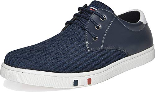 Bruno Marc Hombre Zapatillas de Cordones Casual Cómodo Zapatos NY-03 Marina Talla 10 US / 43 EU