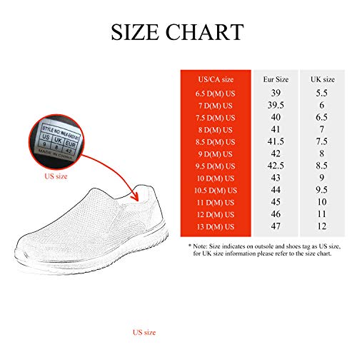 Bruno Marc Zapatillas Deporte Sin Cordones para Hombre Walk-Easy-01 Gris 41.5 EU/8.5 US