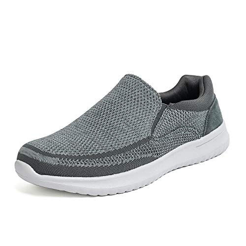Bruno Marc Zapatillas Deporte Sin Cordones para Hombre Walk-Easy-01 Gris 41.5 EU/8.5 US
