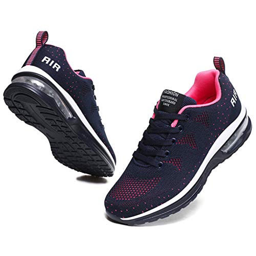 BUBUDENG Zapatillas Casual para Deporte Mujer de Senderismo para Mujer, de Malla Ligera, Transpirables, cómodas Zapatos para Caminar Mesh Running Transpirable Aumentar Más Altos Sneakers