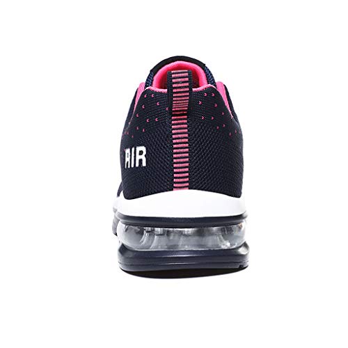 BUBUDENG Zapatillas Casual para Deporte Mujer de Senderismo para Mujer, de Malla Ligera, Transpirables, cómodas Zapatos para Caminar Mesh Running Transpirable Aumentar Más Altos Sneakers