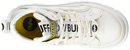 BUFFALO Aspha NC Mid, Zapatillas Mujer, White, 39 EU