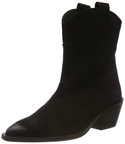 Buffalo Fox, Botas Camperas Mujer, Negro (Black 001), 38 EU