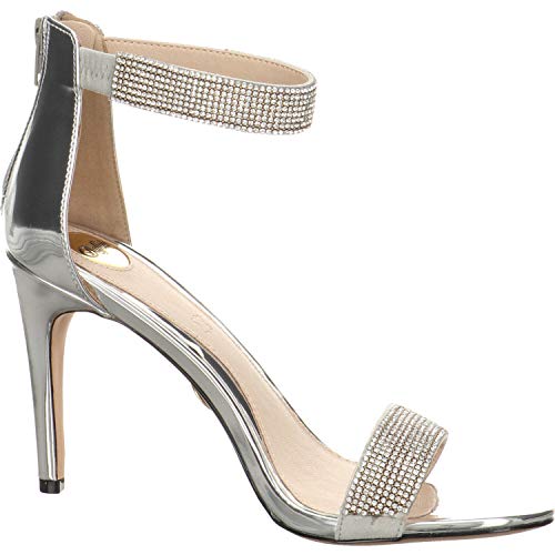 Buffalo Frigga, Sandalia con Pulsera Mujer, Gris (Silver 001), 38 EU