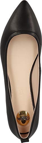 Buffalo Mujer Bailarinas, Merceditas Jolie, señora Bailarinas Clásicas, Zapatos Planos,Zapatos de Verano,clásicamente Elegantes,Black,39 EU / 6 UK